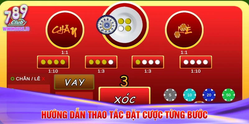 Hướng dẫn thao tác đặt cược từng bước